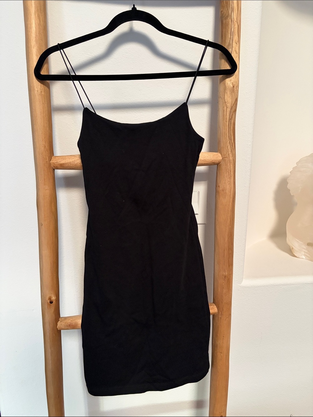 Zara Black Spaghetti Strap Mini Dress